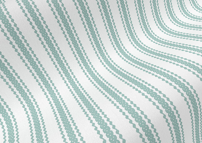 Lace Stripes, Duck Egg - Twist&Fit Roman Blind - Image 4